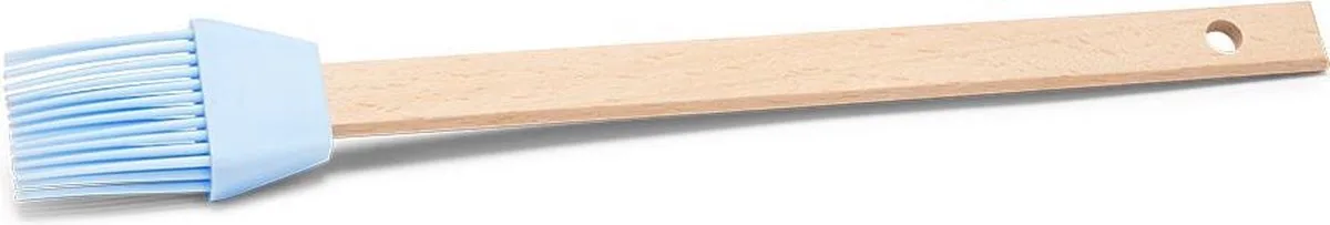 Bakkwast 27 Cm Siliconen/hout 2-delig van Patisse in Lichtblauw – productfoto