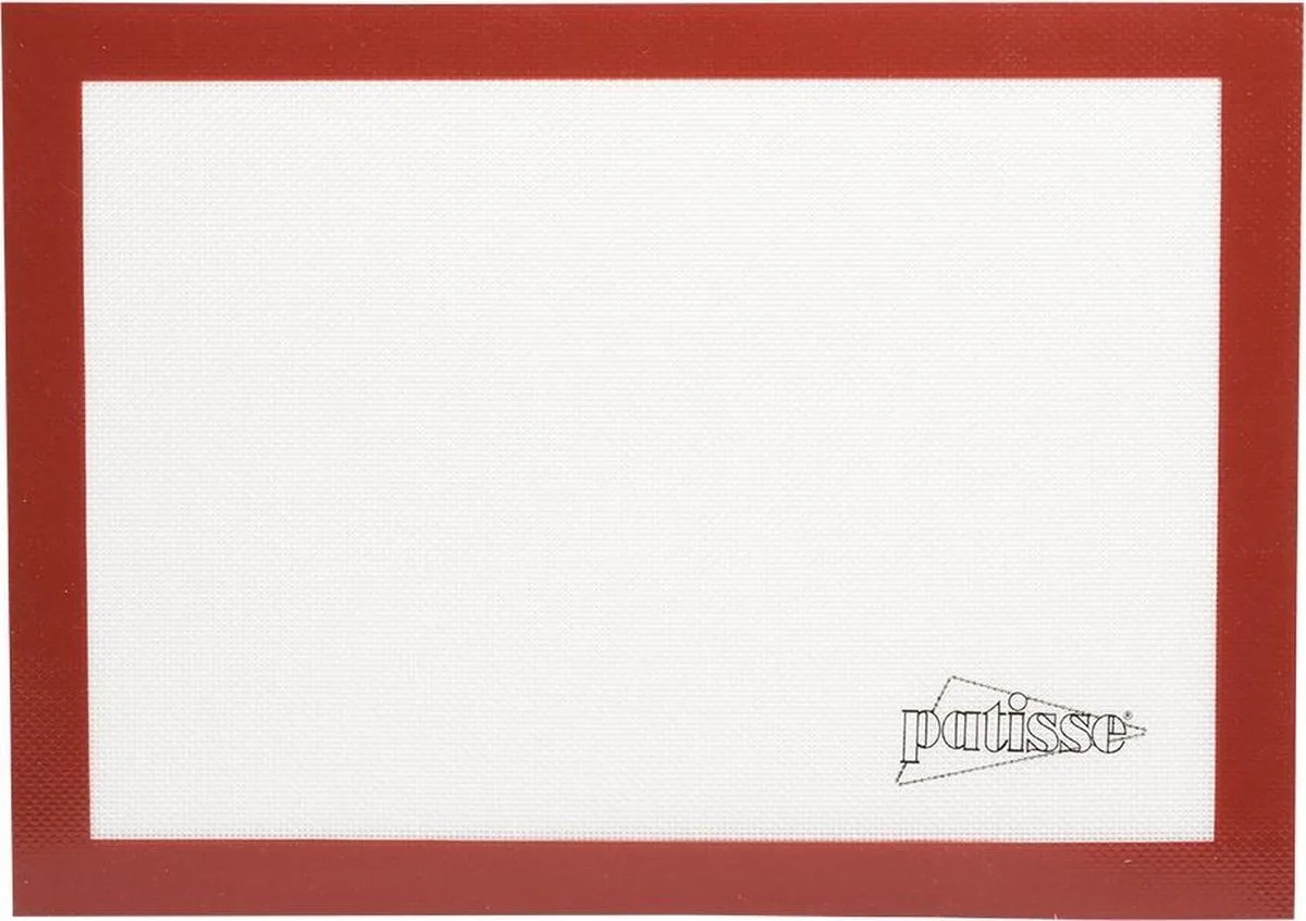 Bakmat 59 X 39 Cm Siliconen Rood/wit van Patisse in Wit – productfoto