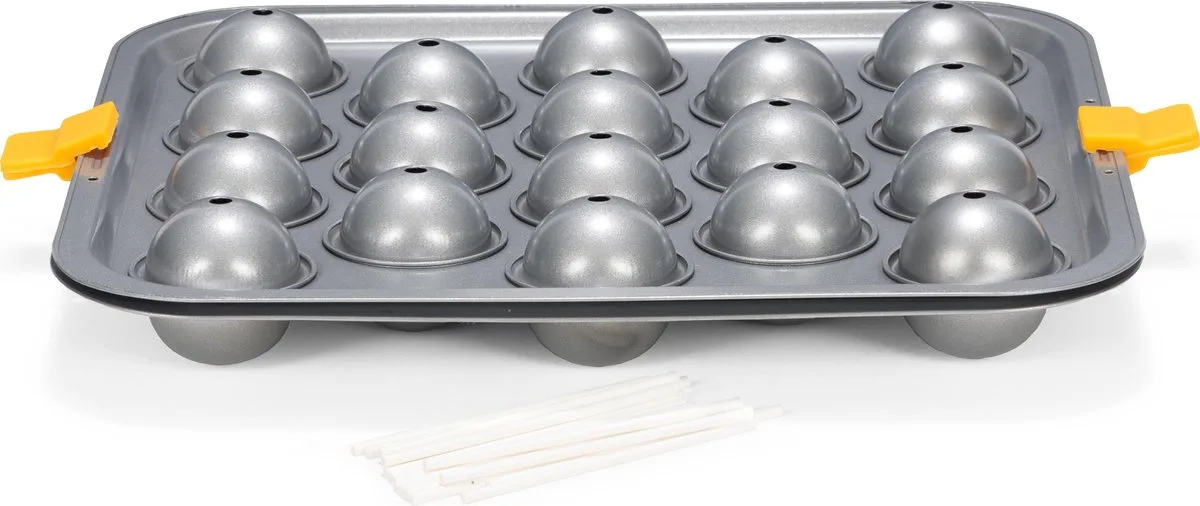 Bakvorm Cake Pops 32 X 29 Cm Staal Zilver/geel van Patisse in Zilver – productfoto