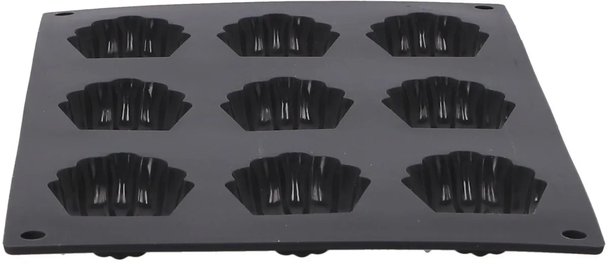 Bakvorm Starflex - 9 stuks van Patisse in Zwart – productfoto