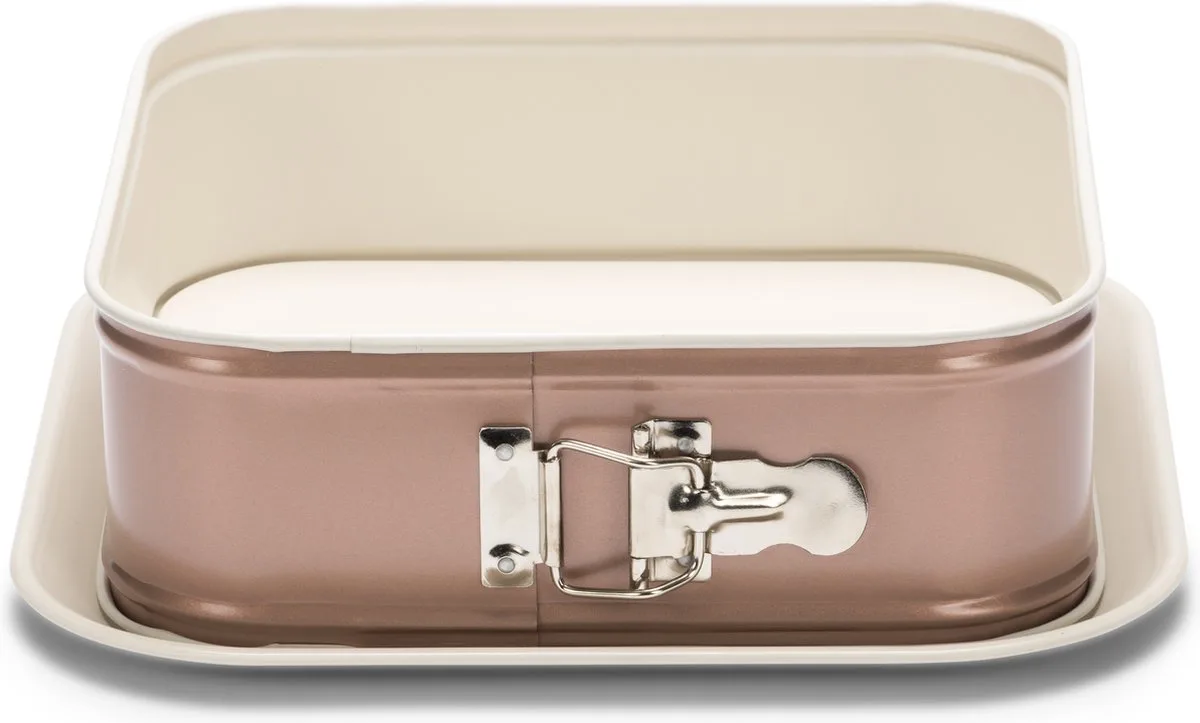 Ceramic Springvorm - Vierkant - 24 x 24 cm van Patisse in Rose Goud – productfoto