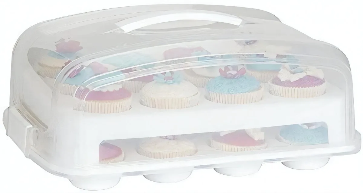 Cupcake Bewaardoos 39 X 13 Cm van Patisse in Transparant – productfoto