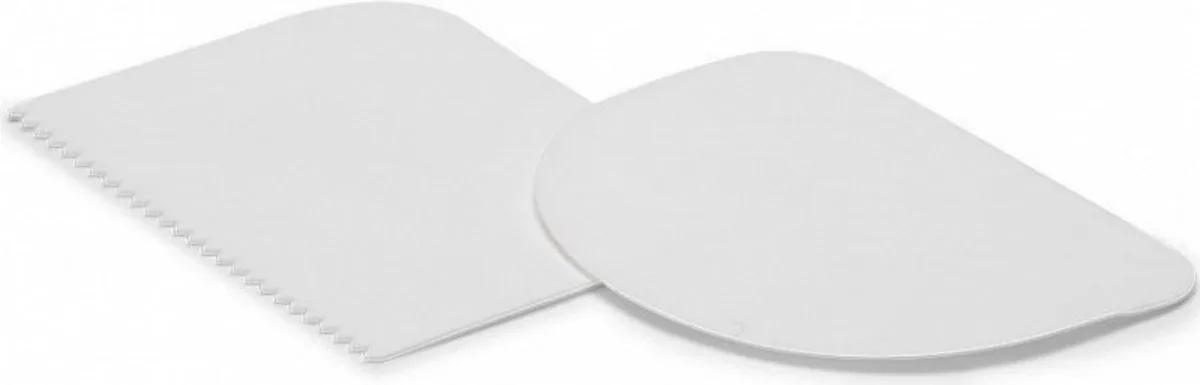 deegschraper set 12 x 9 cm 2-delig van Patisse in Wit – productfoto