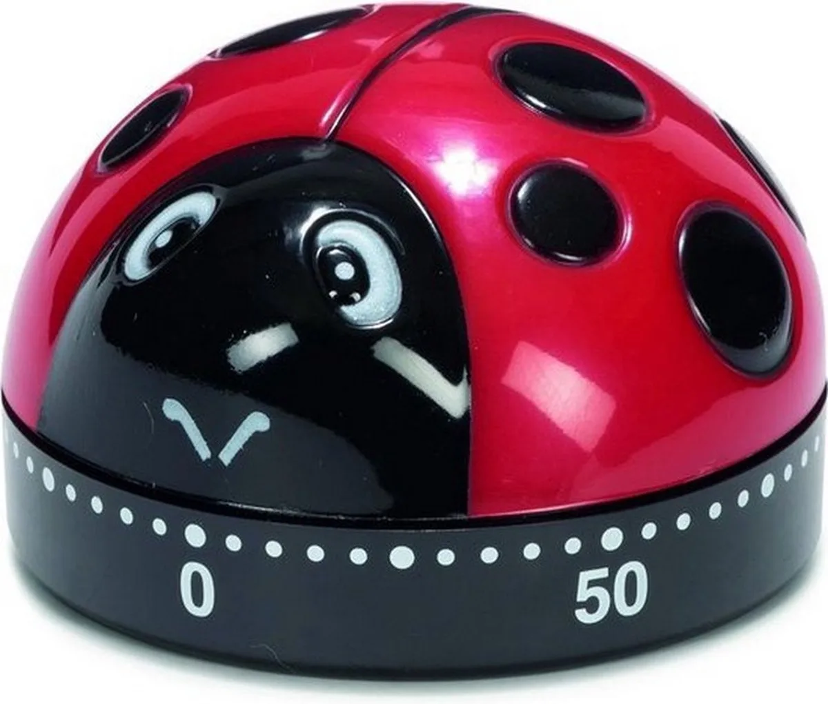 kookwekker lieveheersbeestje 6,3 cm rood/zwart de Patisse en Rouge – photo produit