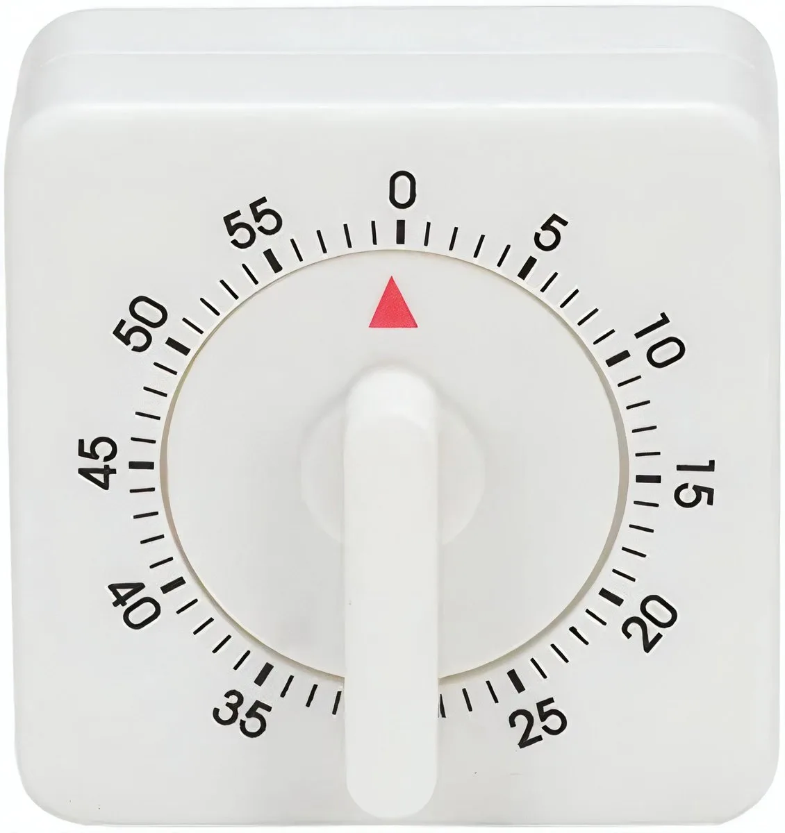 Kookwekker - Vierkant 7 cm de Patisse en Blanc – photo produit