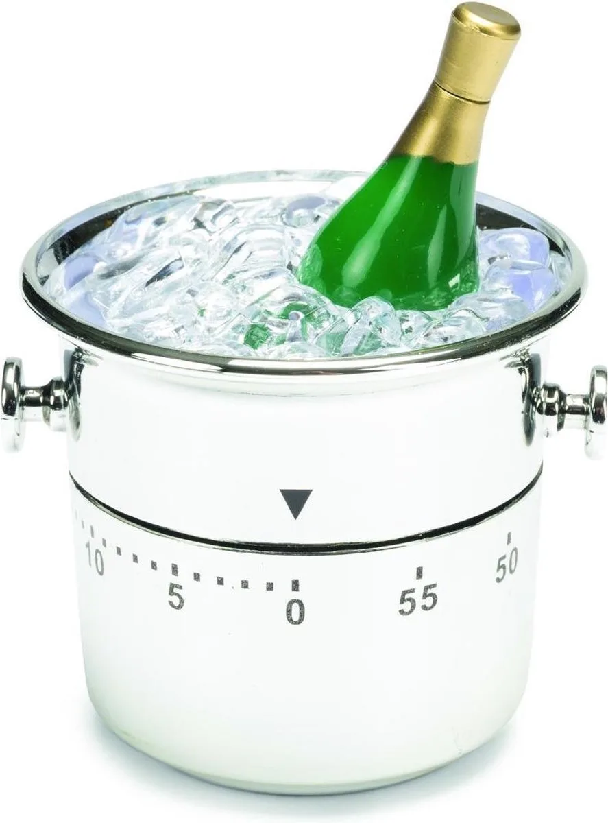 Kookwekker Wijnkoeler 9,7 X 7,2 Cm Wit/zilver de Patisse en Blanc – photo produit