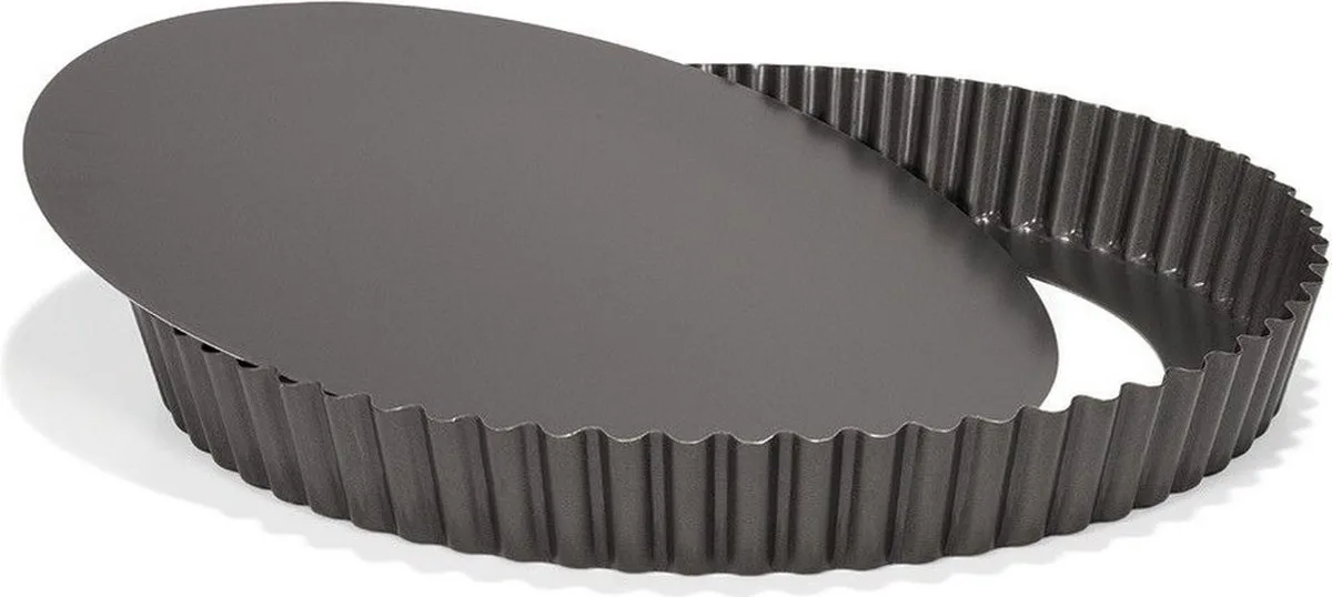 Quichevorm - Losse bodem - Ø24 cm van Patisse in Antraciet – productfoto