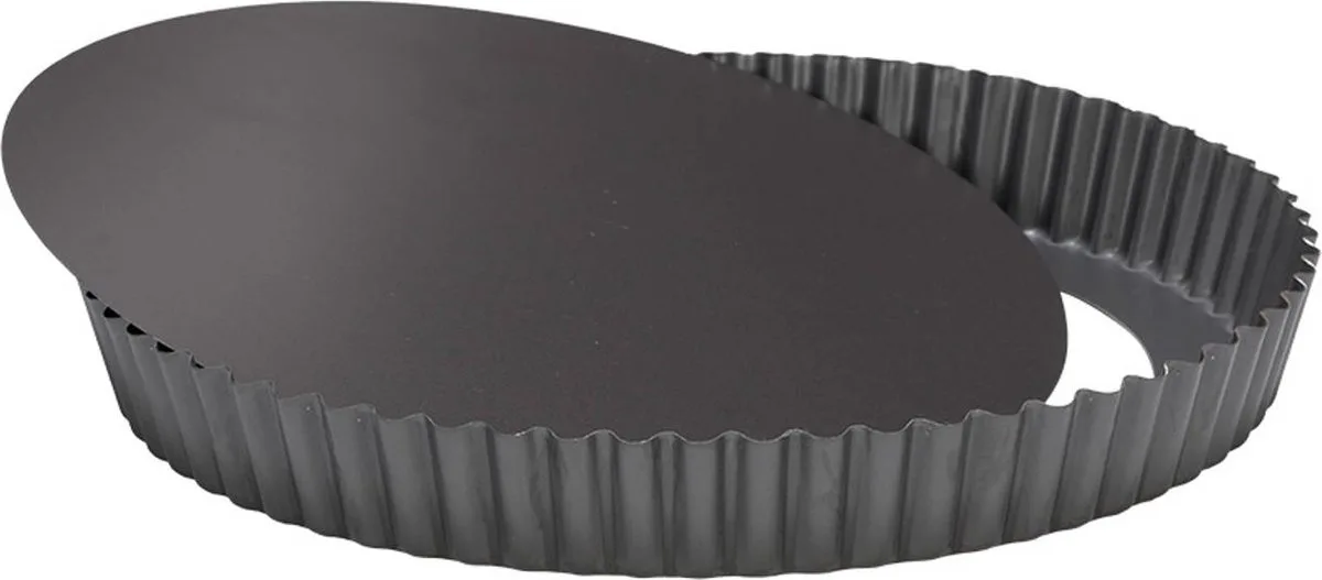 Quichevorm - Losse bodem - Ø24 cm de Patisse en Anthracite – photo produit
