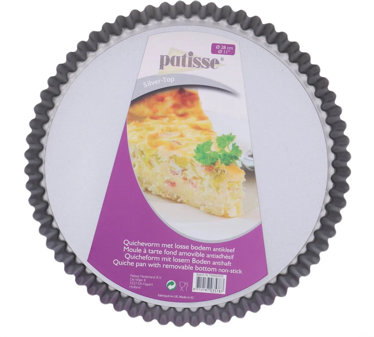 Quichevorm met losse bodem 28cm by Patisse in Blue – product photo