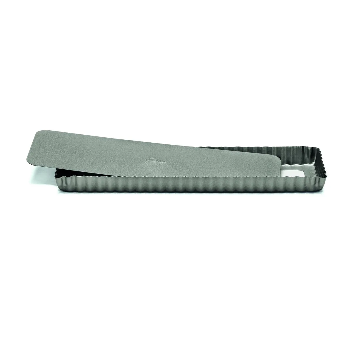 Quichevorm Rechthoekig Carat Losse Bodem 35 x 11 cm by Patisse in Silver – product photo