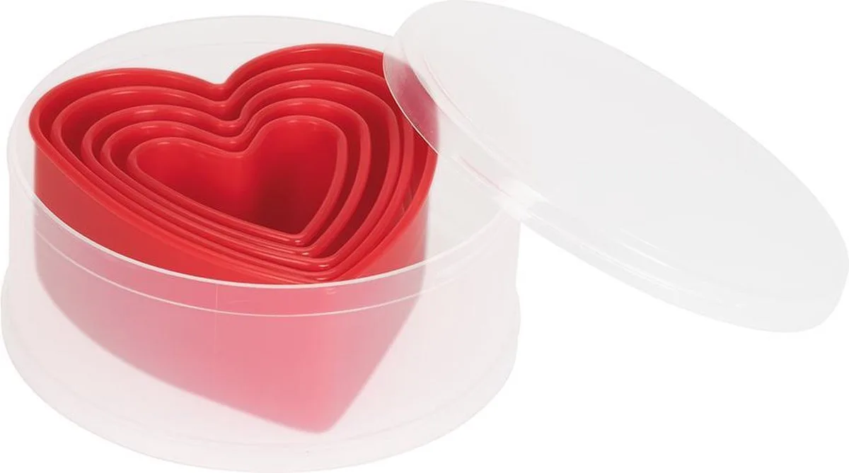 Set uitsteekvormen hart 5 dlg. från Patisse i Flerfärgad – produktbild