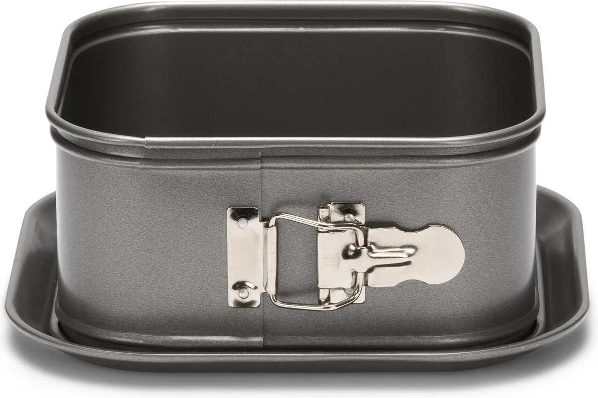 Springvorm Carat Hoge Rand 18 x 18 cm van Patisse in Zilver – productfoto