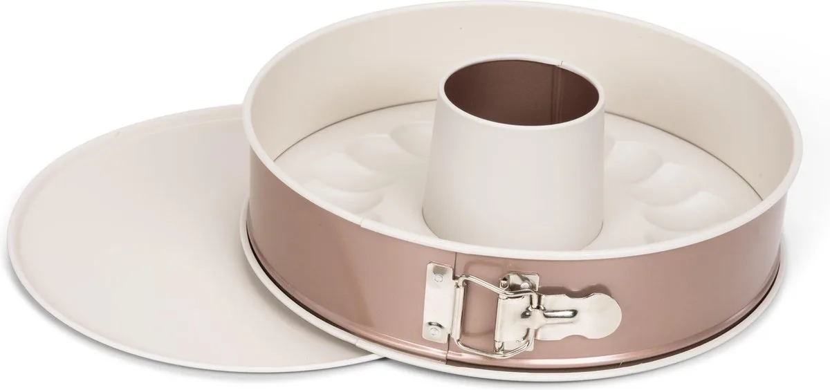 Springvorm Met Tulbandinzet 26 Cm Staal Koper/beige by Patisse in Copper – product photo