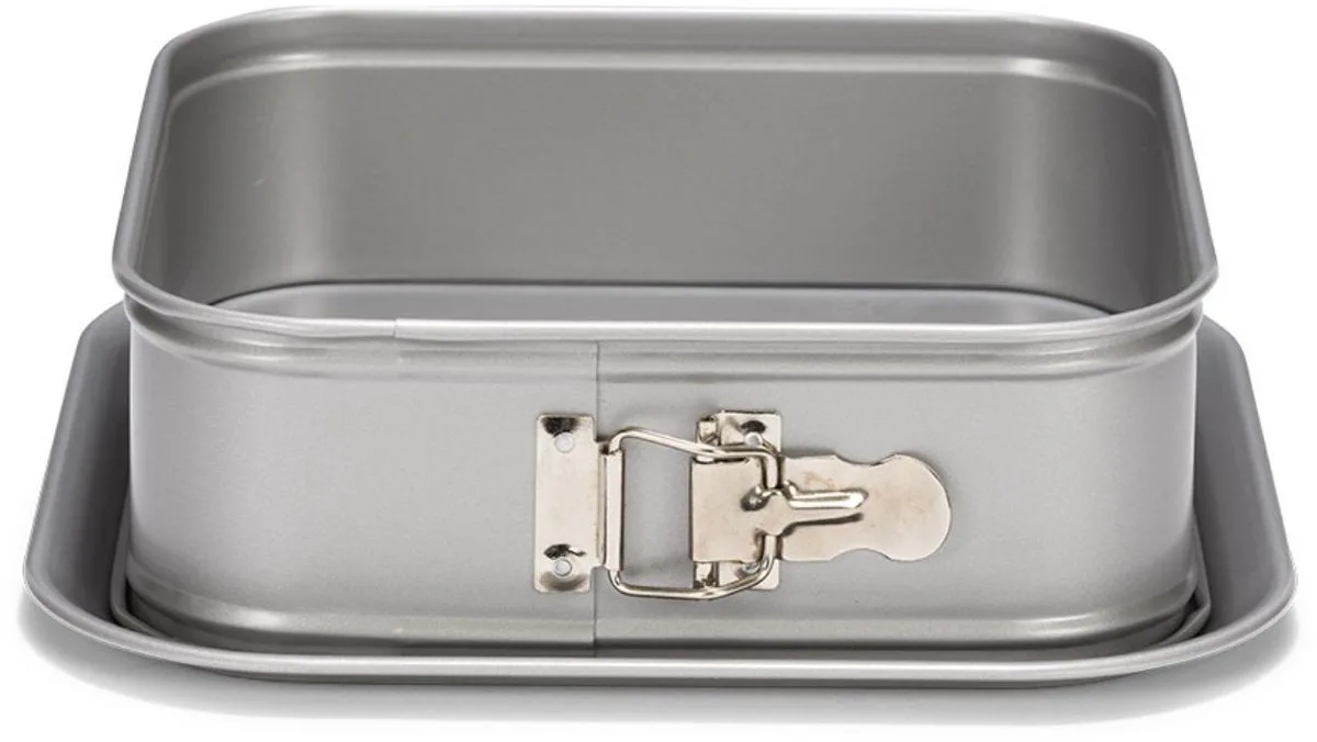 Springvorm Vierkant 24 Cm Staal Cakevorm de Patisse en Argent – photo produit