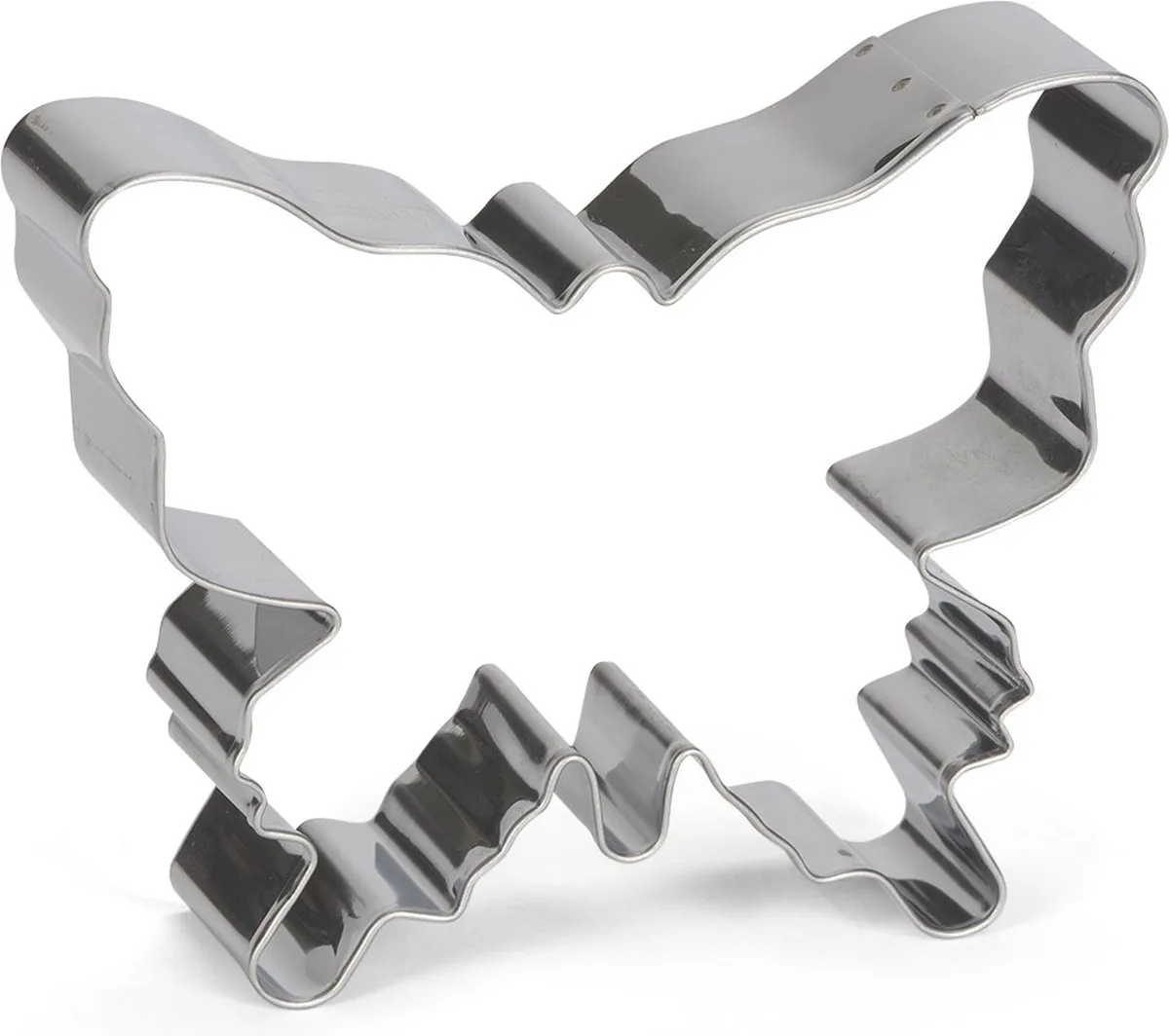 uitsteekvorm 10 cm RVS zilver van Patisse in Vlinder – productfoto