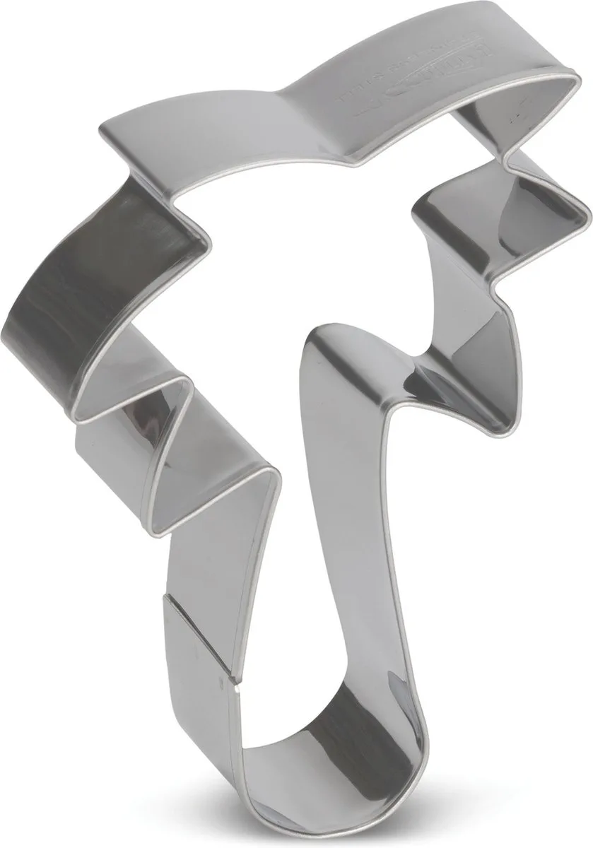 uitsteekvorm 8 cm RVS zilver van Patisse in Palmboom – productfoto