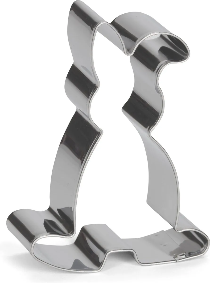 uitsteekvorm Haas 7 x 3 cm RVS van Patisse in Zilver – productfoto