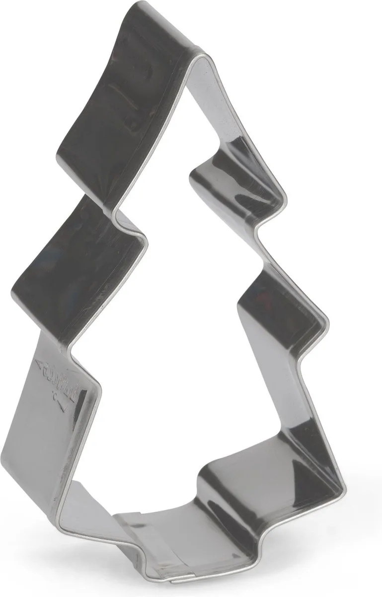 Uitsteekvorm rvs - kerstboom - 8 cm van Patisse in Zilver – productfoto