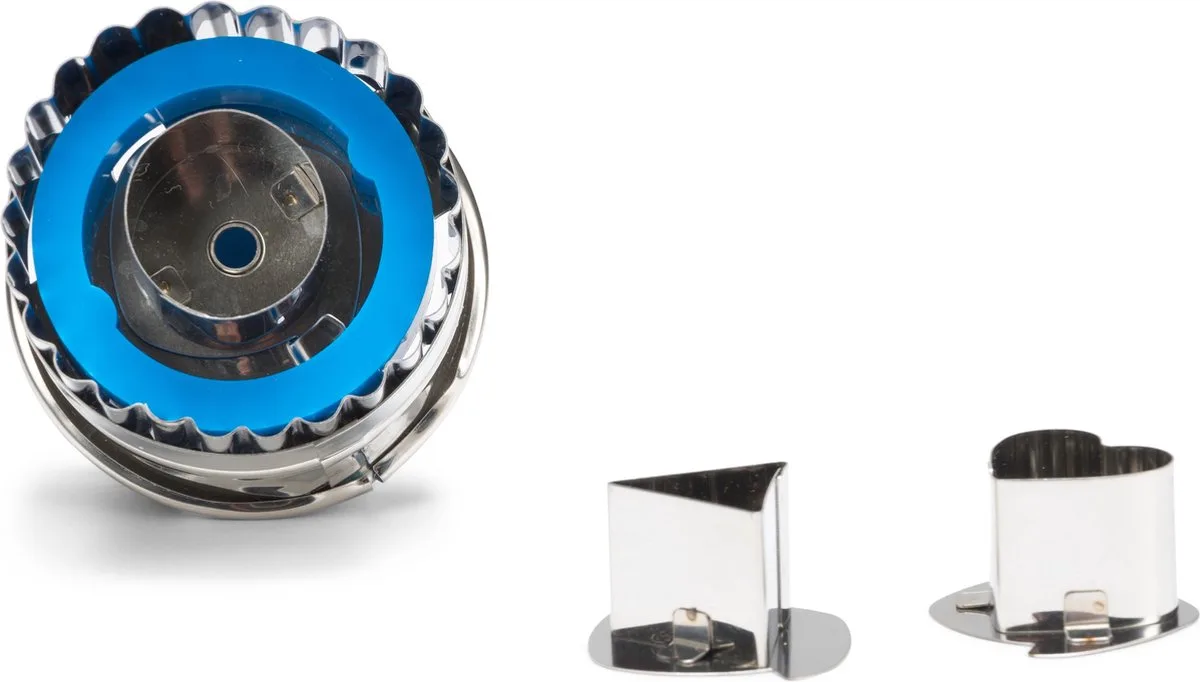 uitsteekvormen Linzer 5 cm rvs 4-delig van Patisse in Zilver – productfoto