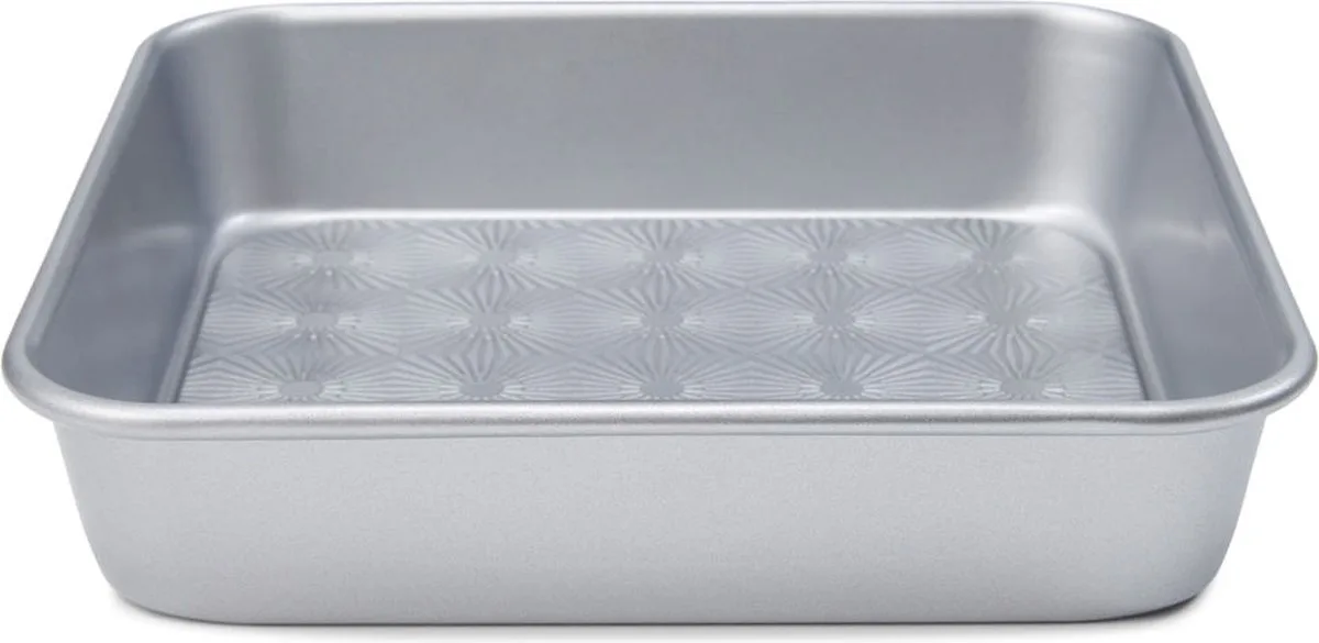 Vierkante taartvorm - Vintage 24cm met motief by Patisse in Silver – product photo