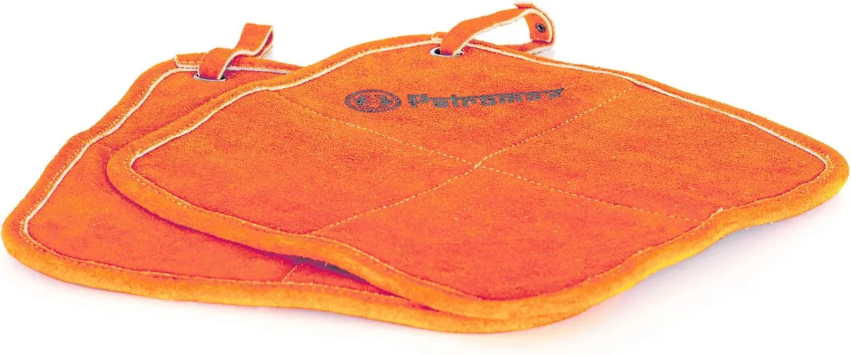 Aramid Pro pannenlappen vierkant - 2 stuks - materiaal suede van Petromax in Oranje – productfoto