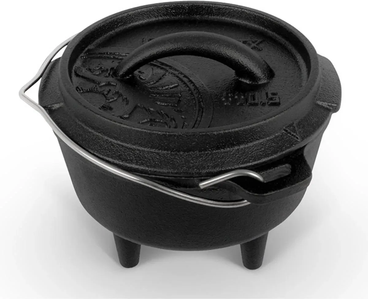 Dutch Oven 0,56L/ft 0.5 - met pootjes van Petromax in Zwart – productfoto