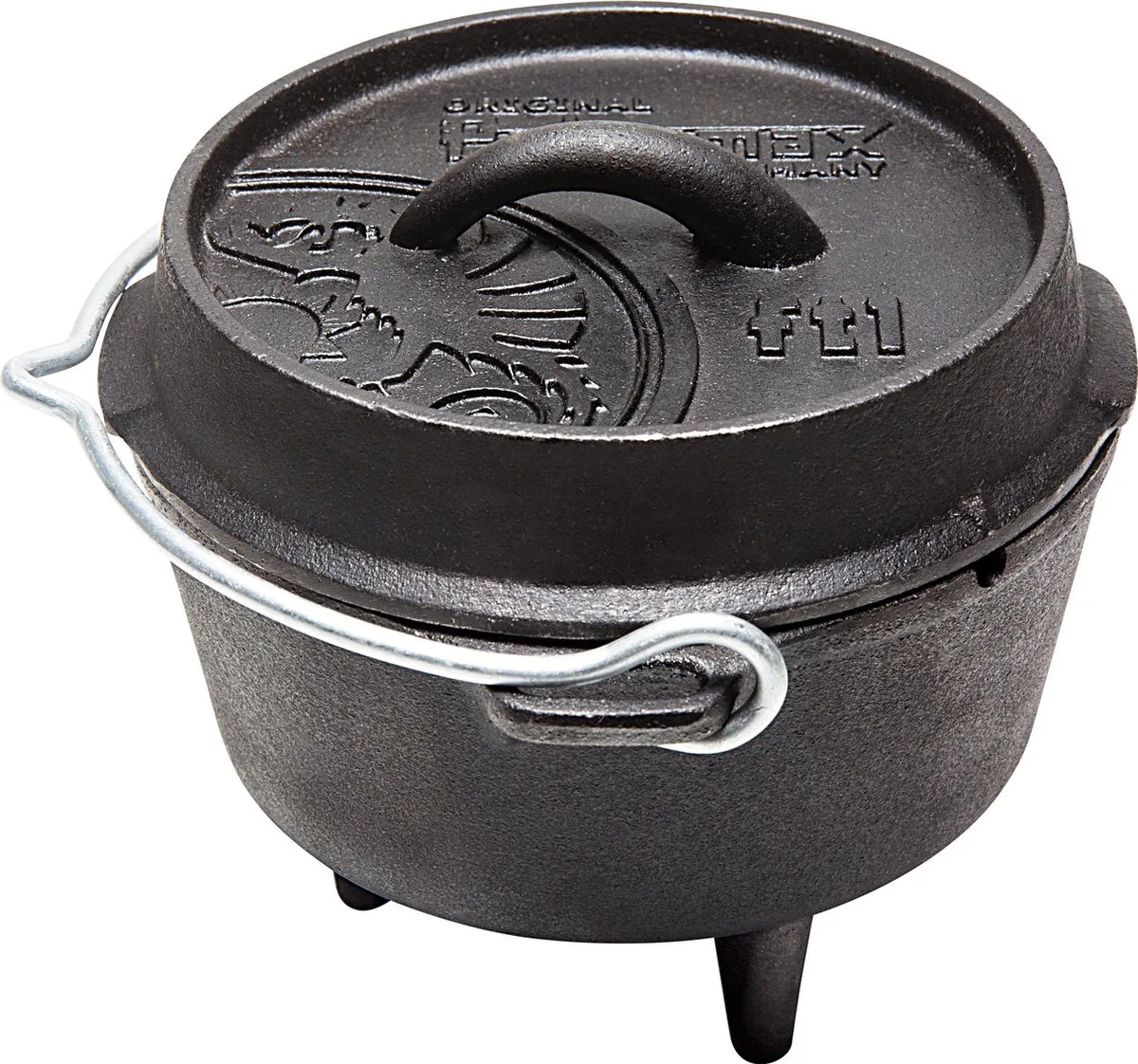 Dutch Oven FT1 met pootjes van Petromax in Zwart – productfoto
