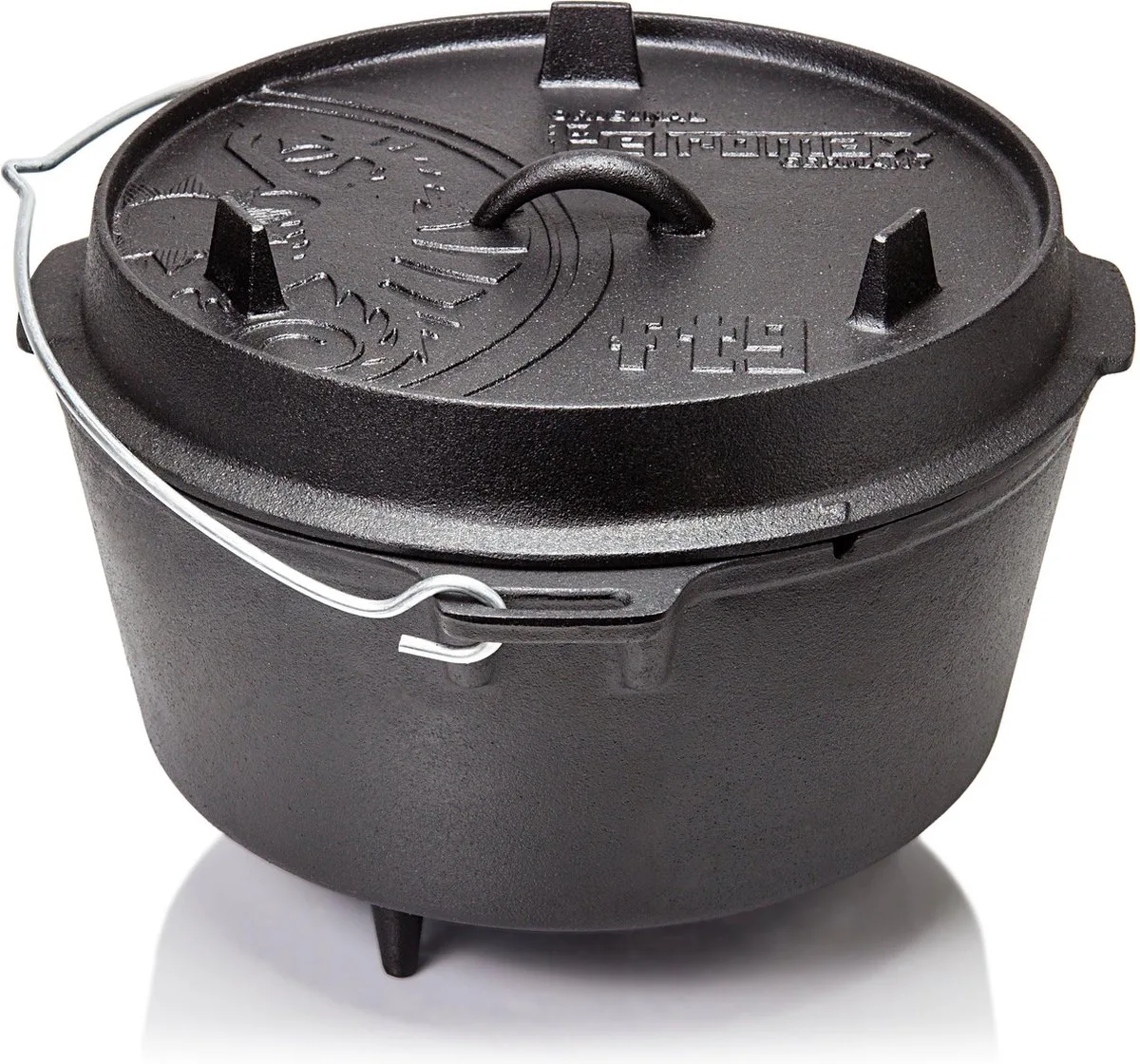Dutch Oven FT9 met pootjes van Petromax in Zwart – productfoto