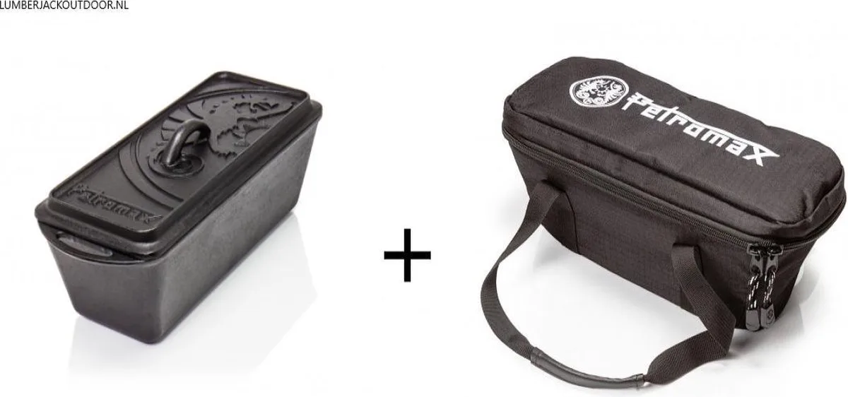 dutch oven set - Broodpan - K4 met transporttas de Petromax en Noir – photo produit