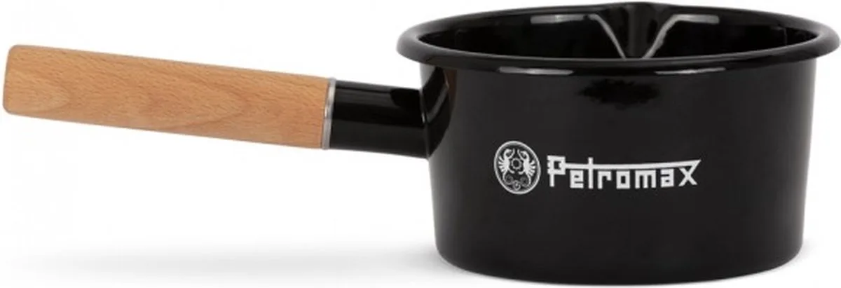 emaille steelpan 1 liter fra Petromax i Sort – produktbillede