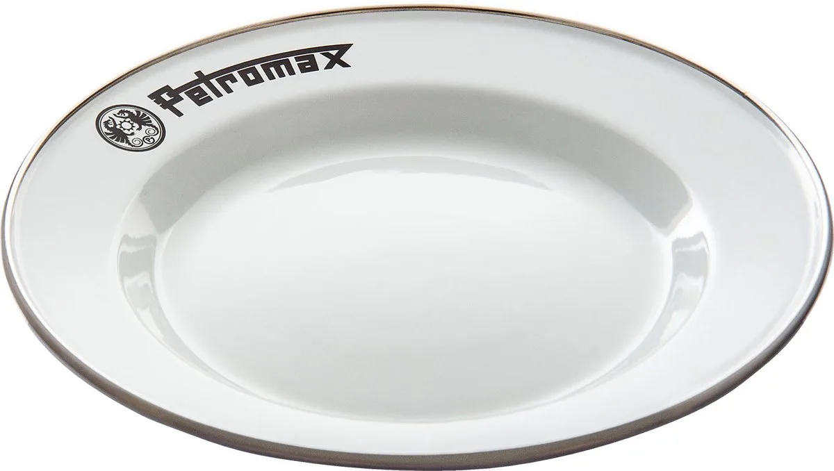 Enamel Borden wit 2 stuks van Petromax in Zwart – productfoto