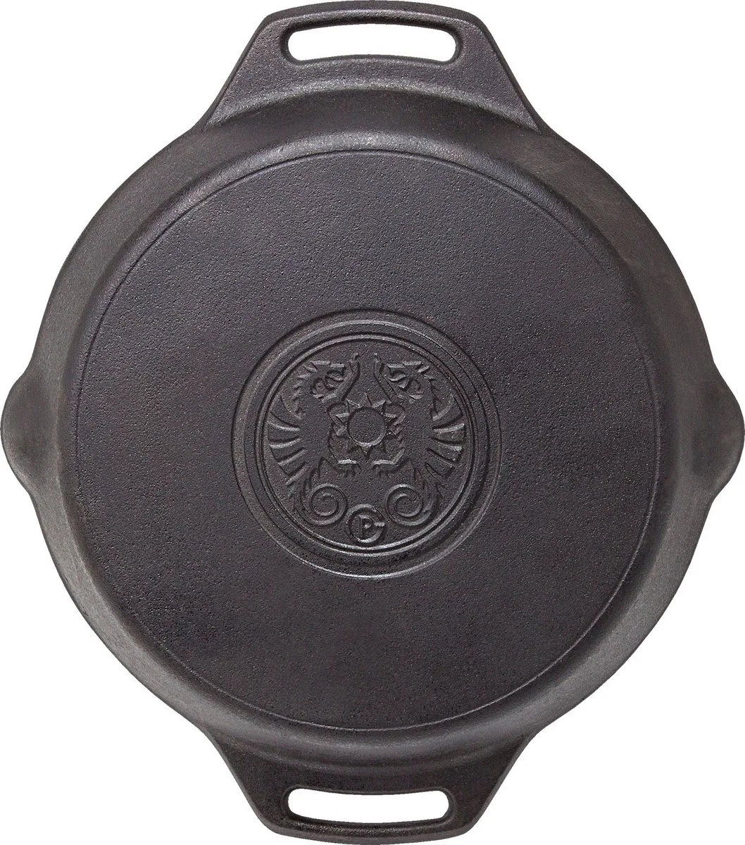 fp40h-t, skillet, 40 cm, pan met handgrepen, gietijzer van Petromax in Zwart – productfoto