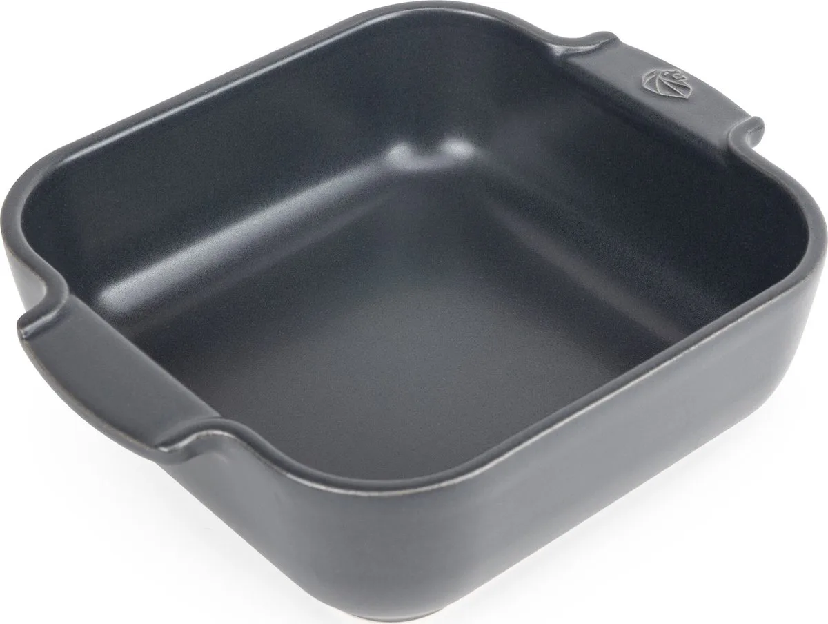 Appolia Ovenschaal 21 cm - Leisteen - Vierkant van Peugeot in Grijs – productfoto