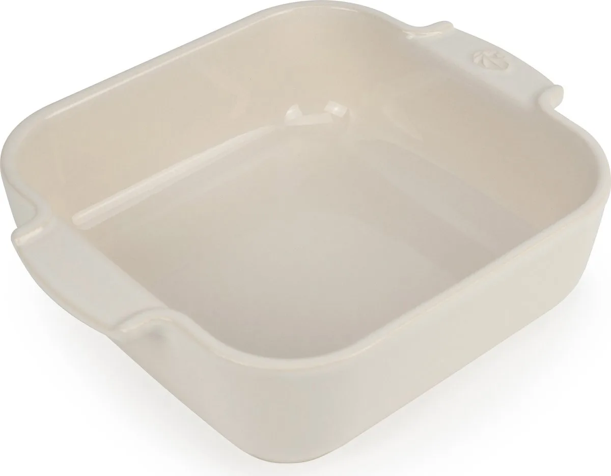 Appolia Ovenschaal 21 cm - Vierkant van Peugeot in Ecru – productfoto