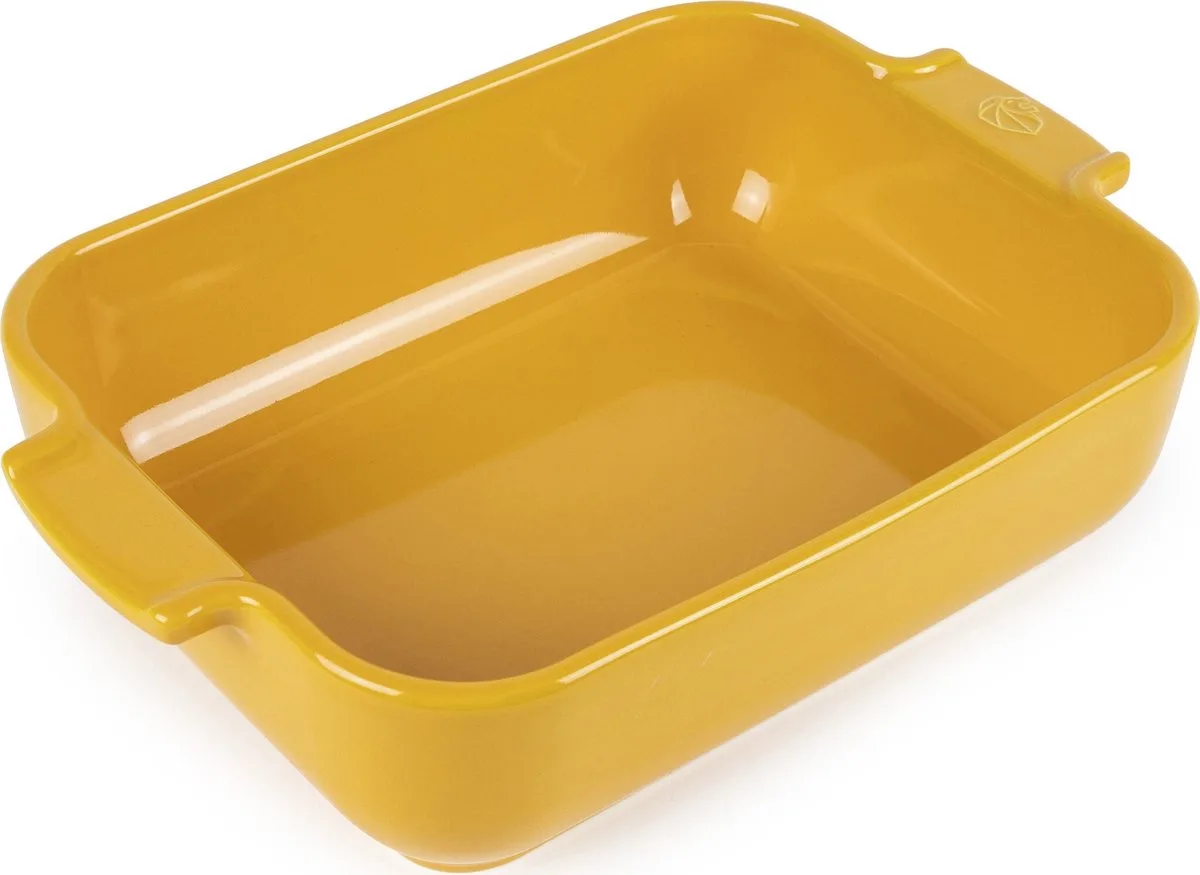 Appolia Ovenschaal 25 cm - Saffraangeel - Rechthoek de Peugeot en Jaune – photo produit