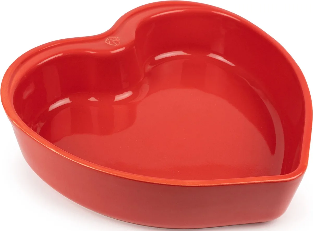 Appolia Ovenschaal 26 cm - Hartvormig van Peugeot in Rood – productfoto