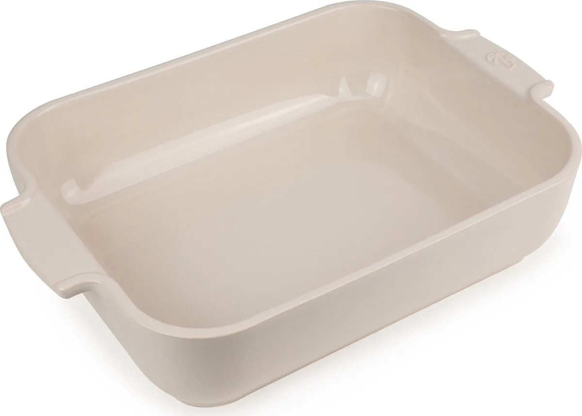 Appolia Ovenschaal 32 cm - Rechthoek von Peugeot in Ecru – Produktfoto