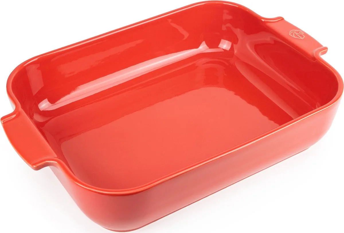 Appolia Ovenschaal 32 cm - Rechthoek van Peugeot in Rood – productfoto