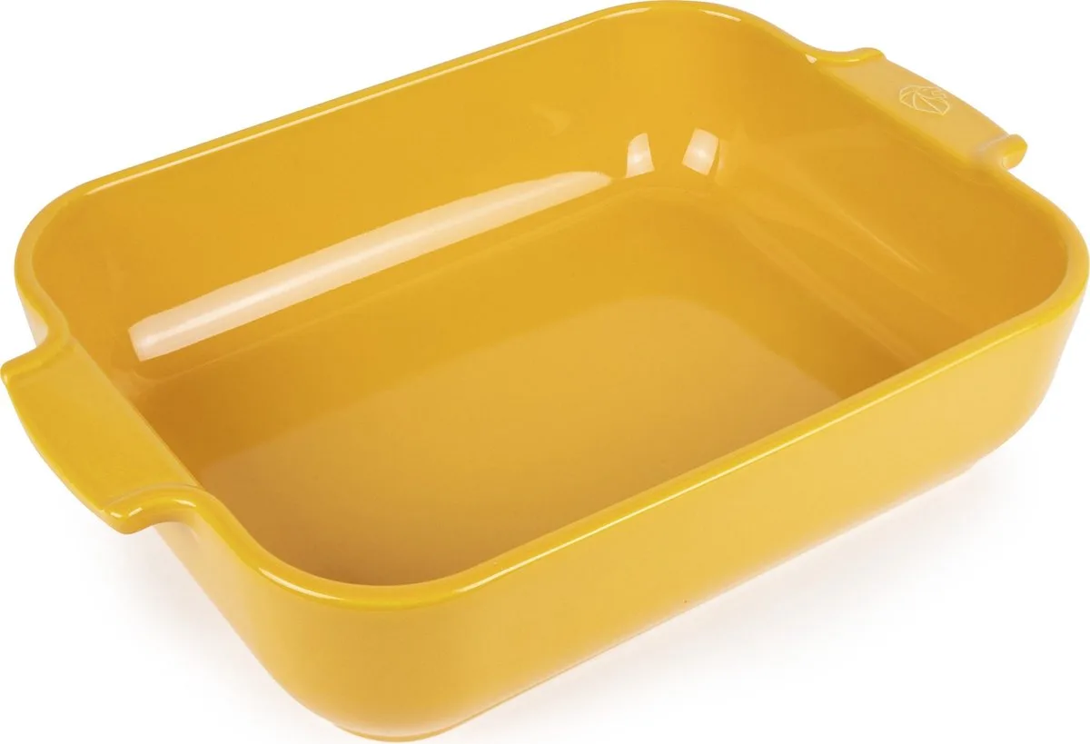 Appolia - Ovenschaal - 32 cm - Saffraangeel - Rechthoek van Peugeot in Geel – productfoto
