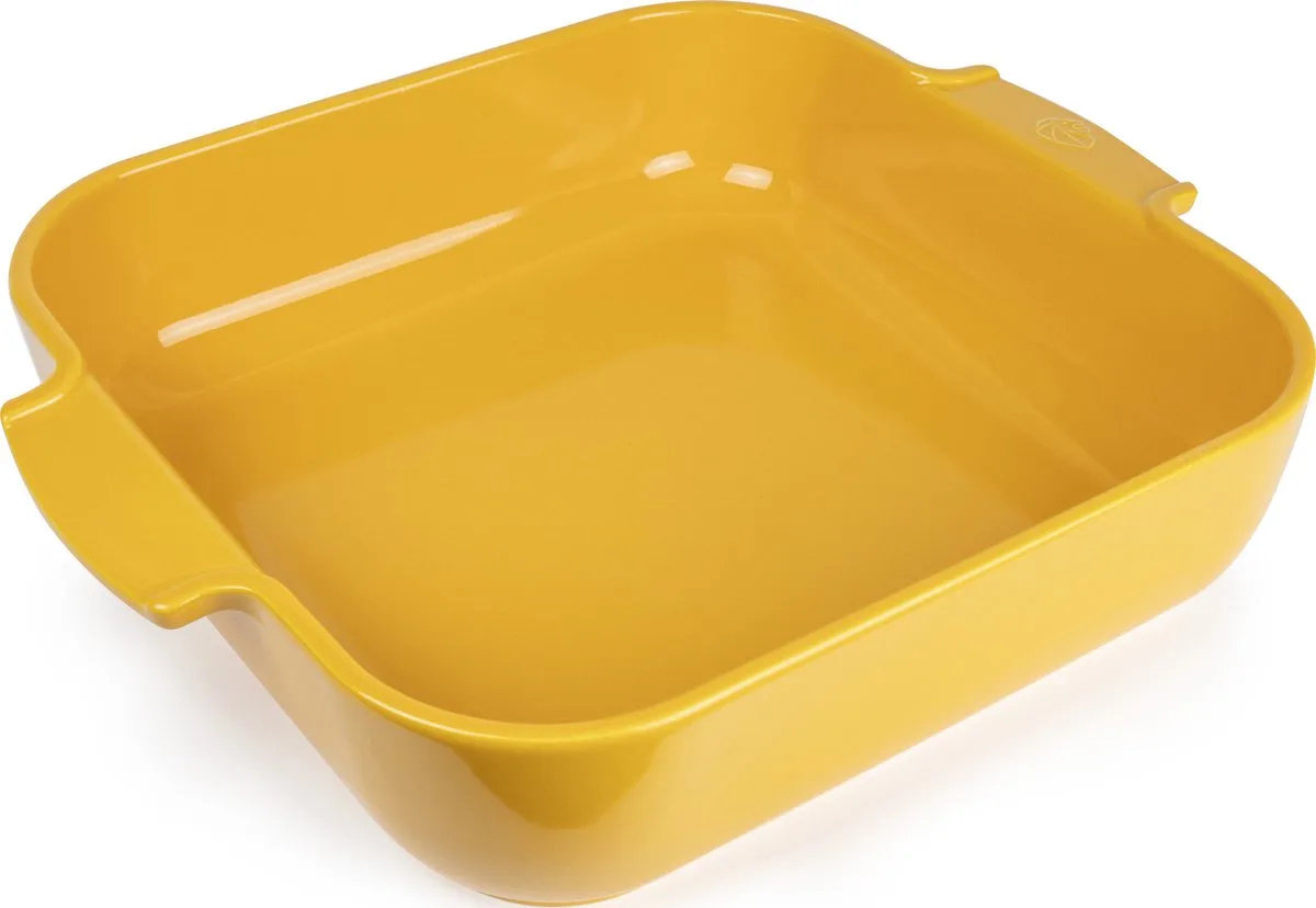 Appolia Ovenschaal 36 cm - Saffraangeel - Vierkant van Peugeot in Geel – productfoto