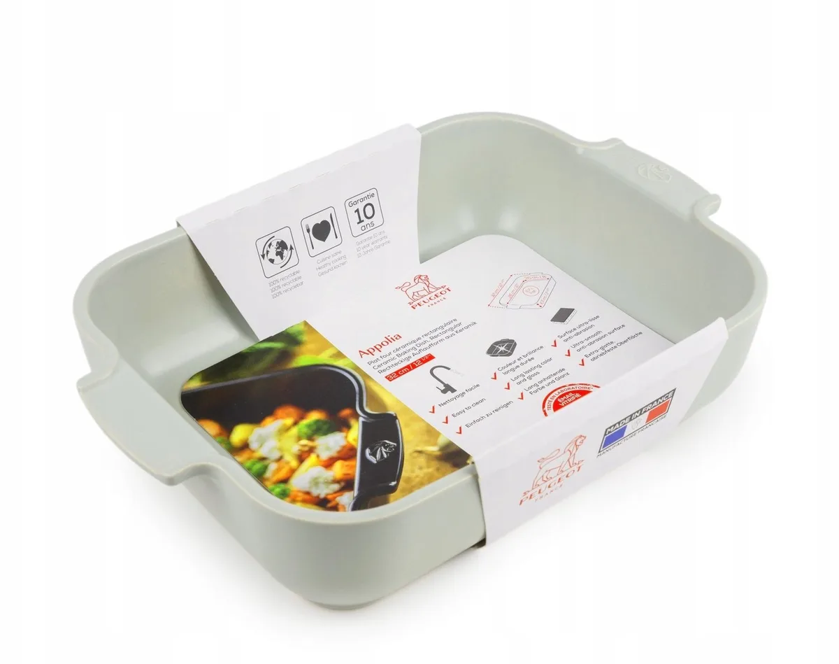 Appolia ovenschaal PG-62637 - 32 x 20 x 7 cm, 2,7 liter, keramiek, lichtgroen van Peugeot in Groen – productfoto