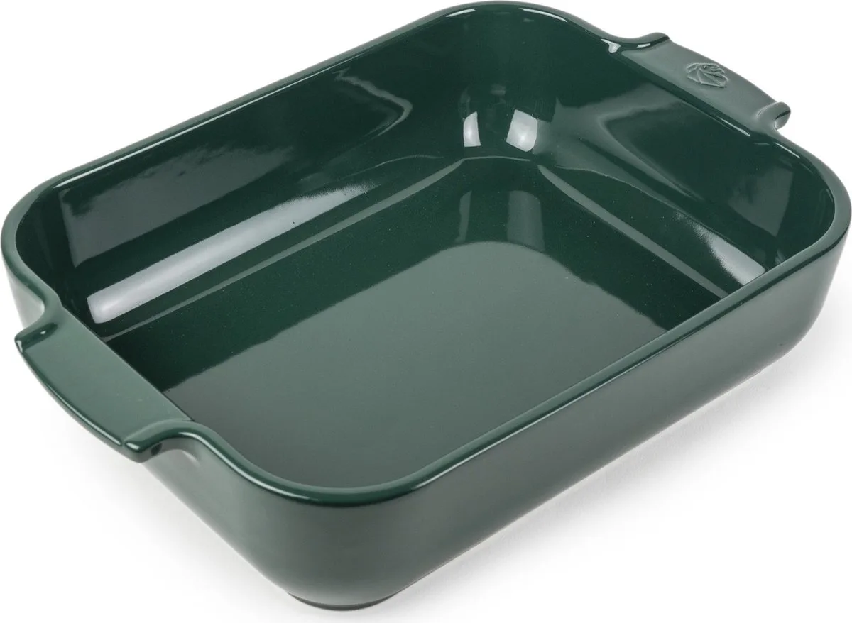 Appolia Ovenschaal Rechthoek 32 cm - Bosgroen - Keramiek by Peugeot in Green – product photo
