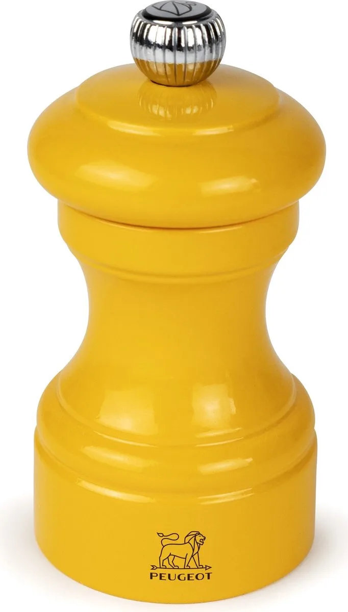 Bistro Pepermolen 10 cm - Saffraangeel - Pefc-hout van Peugeot in Geel – productfoto