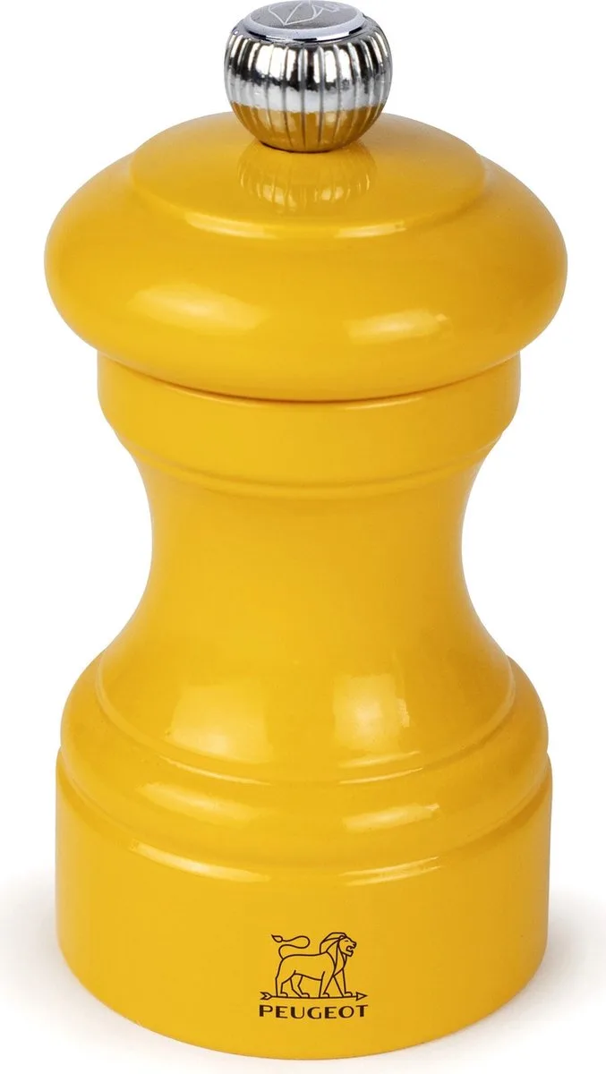 Bistro Zoutmolen 10 cm - Saffraangeel - Pefc-hout van Peugeot in Geel – productfoto