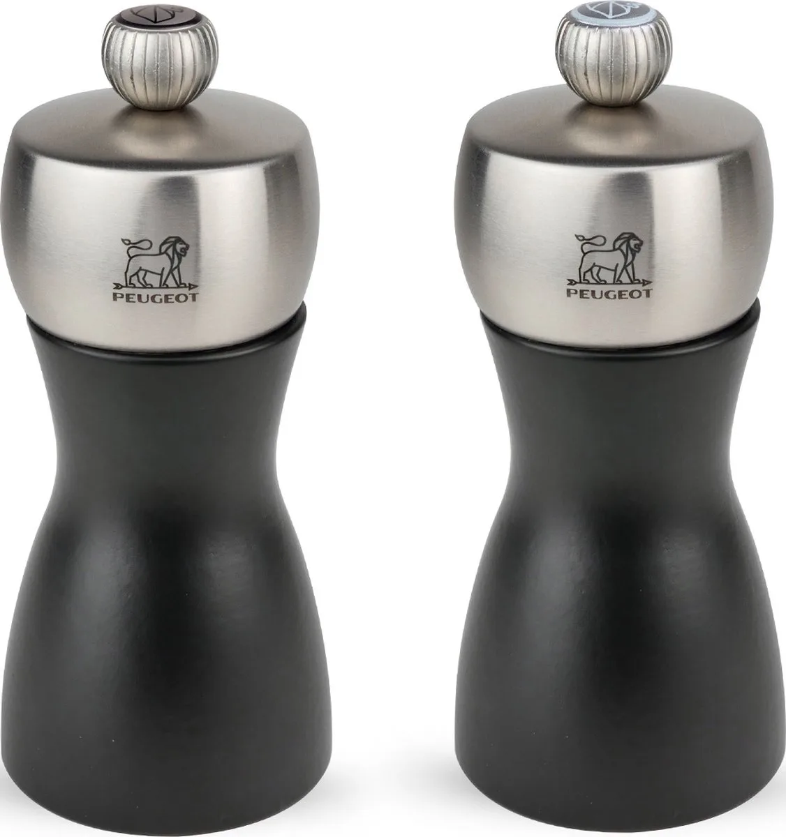 Fidji Peper- En Zoutmolen 12 cm - Hout fra Peugeot i Mat Zwart – produktbillede