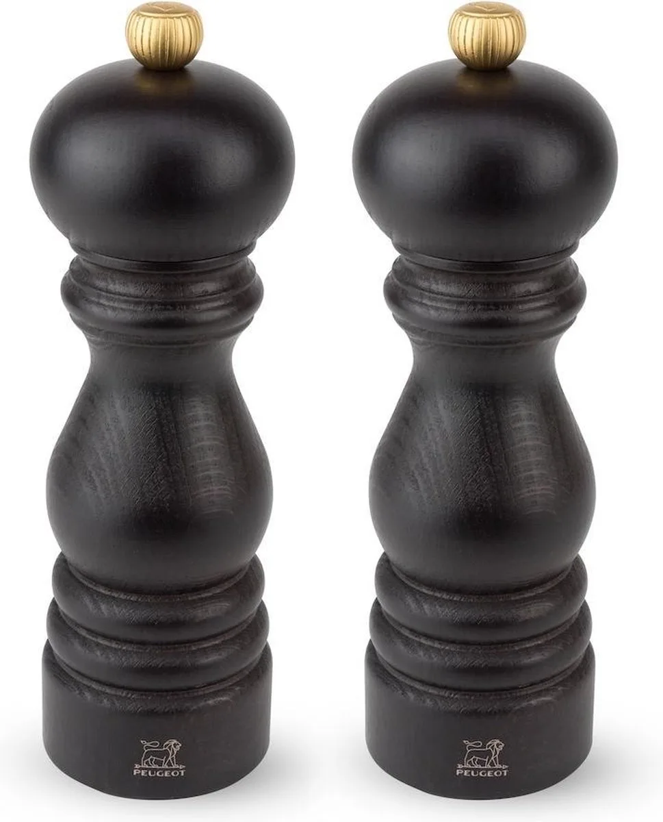 geschenkset peper en zoutmolen Paris Duo Chocolat 18 cm von Peugeot in Chocolade – Produktfoto