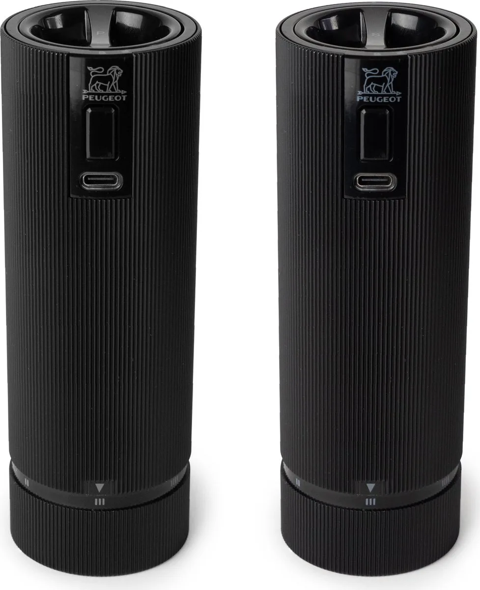 Line Peper- en Zoutmolen 15 cm - u'Select - Zirlion maalwerk van Peugeot in Zwart – productfoto