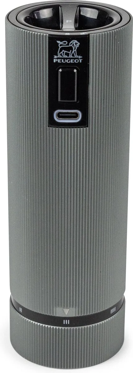 Line Pepermolen 15 cm - Aluminium - u'select van Peugeot in Carbon – productfoto