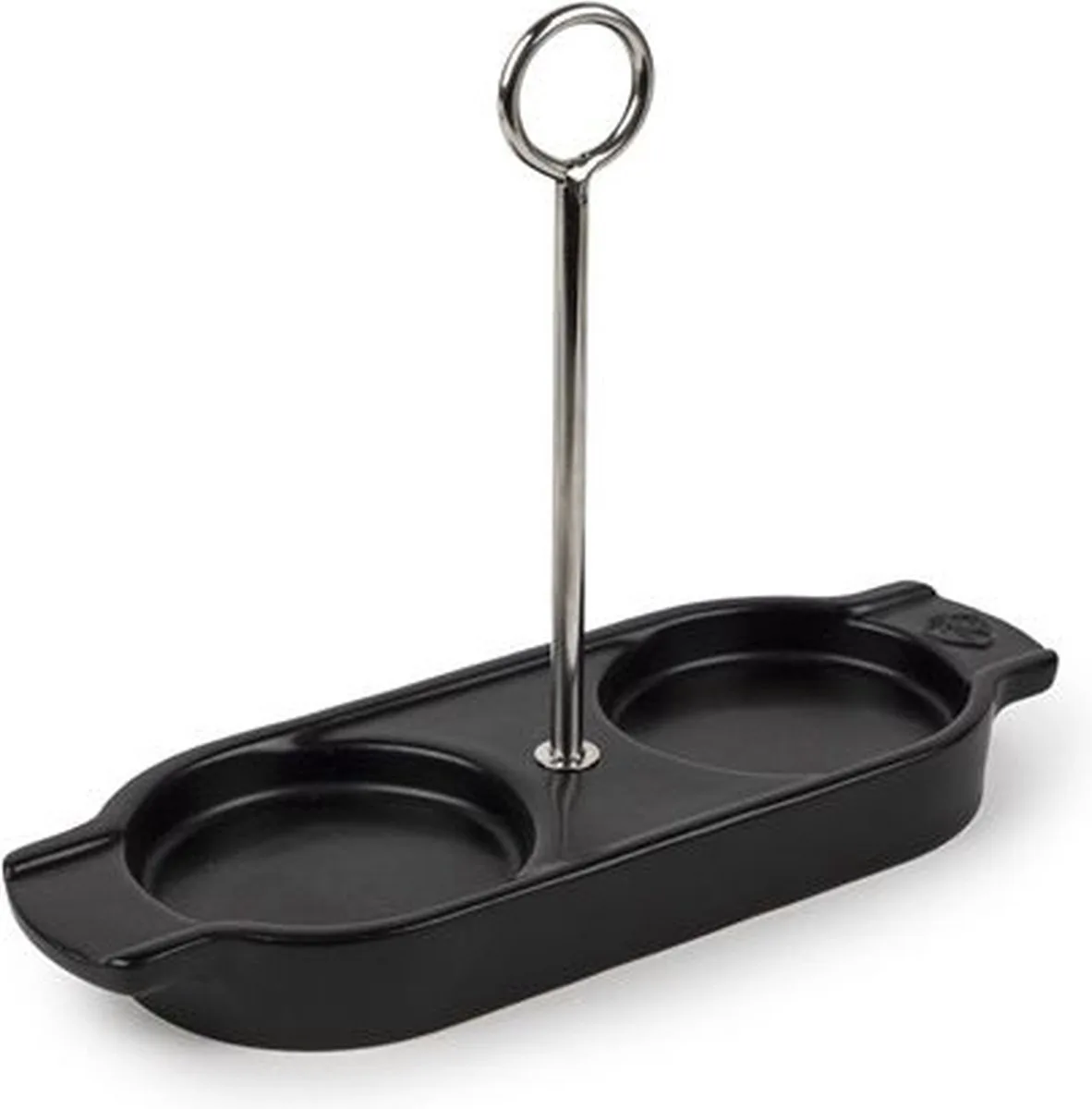 Linea Houder Peper- En Zoutmolen 16 cm - Satijnzwart - Keramiek de Peugeot en Noir – photo produit