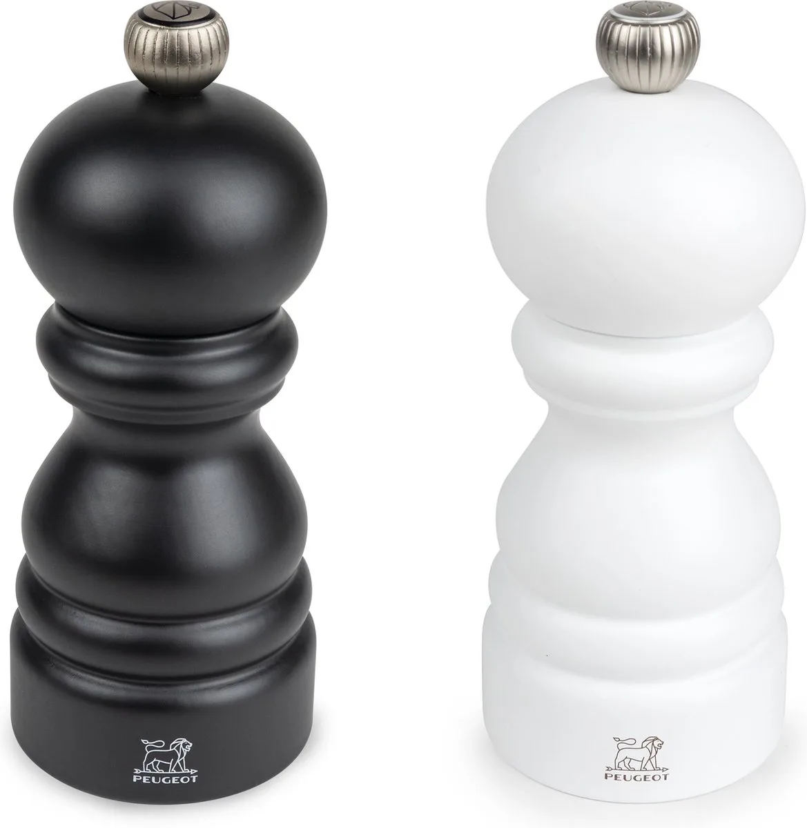 Paris Peper- en zoutmolen 12cm - Wit en Zwart van Peugeot in Wit, Zwart – productfoto